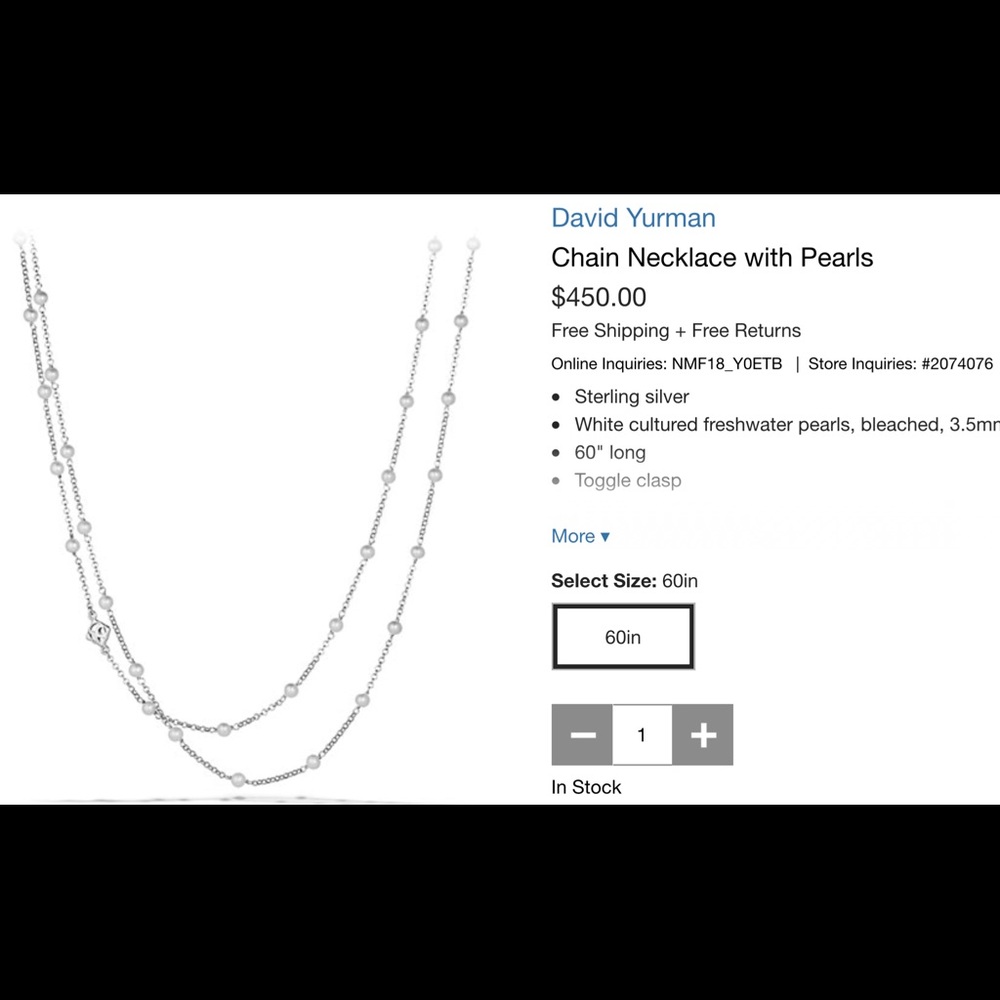 Authentic 💯 David Yurman Necklace