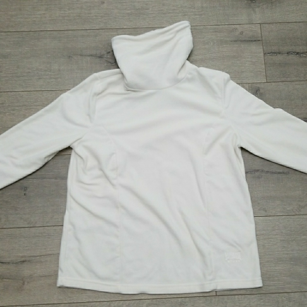 Fleece turtle-neck sweater