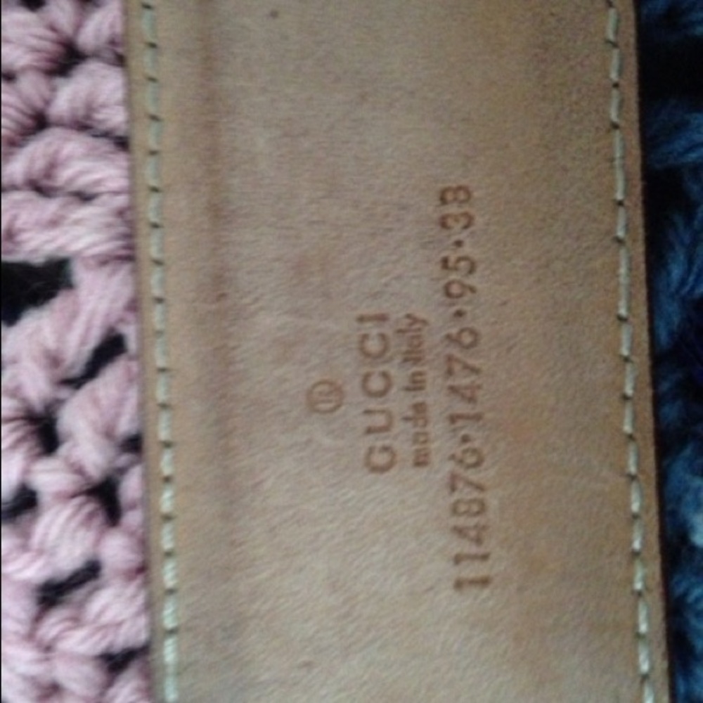 Men's Gucci Belt w/ Golden Interlocking G - Picture 7 of 8