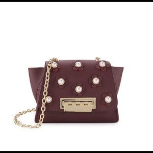 ZAC Zac Posen Dark Purple Mini Leather Crossbody