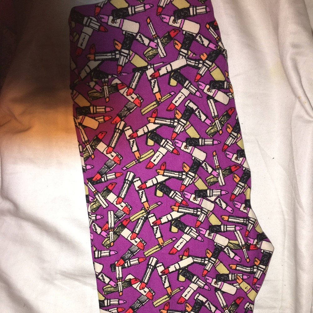 Unicorn LulaRoe lipstick leggings