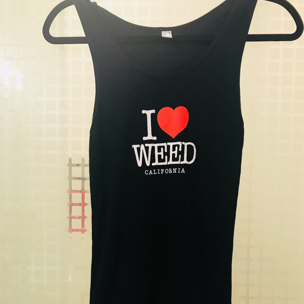 I Love Weed California Tank Top