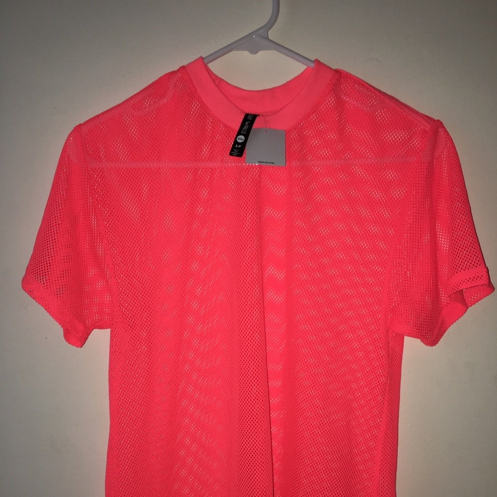 Urban outfitters neon fishnet top