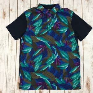 Michael Kors men’s floral polo shirt M