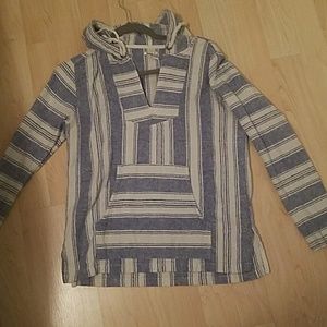 Poncho styled sweater