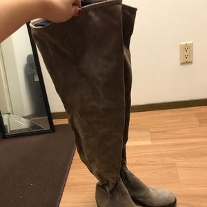 prada thigh high boots