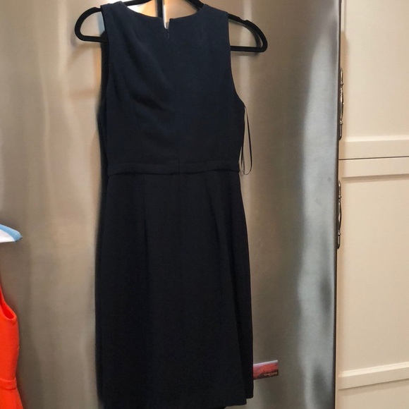 JCrew Navy Blue Scalloped Wrap Dress NWT size 2 - Picture 5 of 5