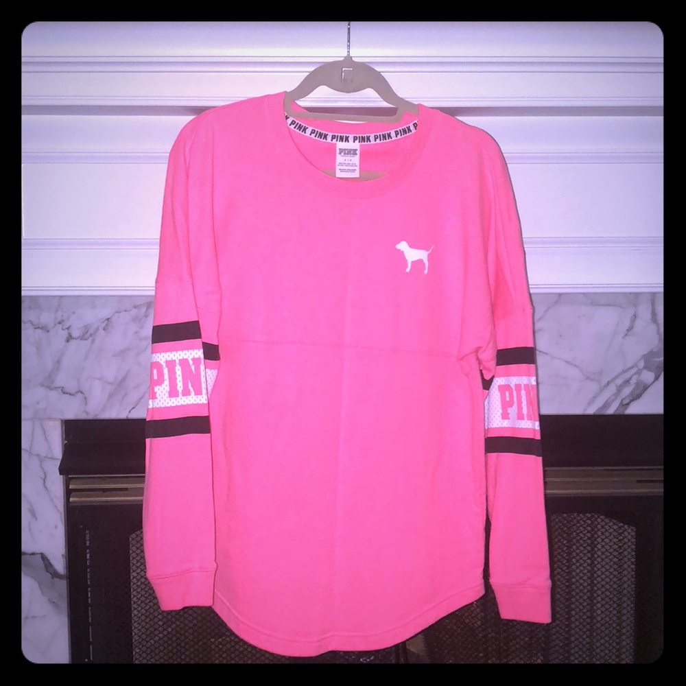 Victoria’s Secret Pink L/S Varsity Crew shirt