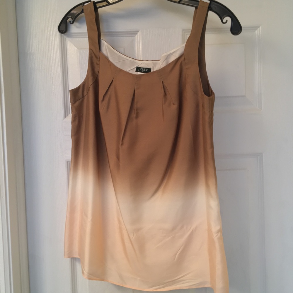 Golden Silk shell by J.Crew