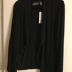Chico’s Travelers light cardigan black size 3 NWT
