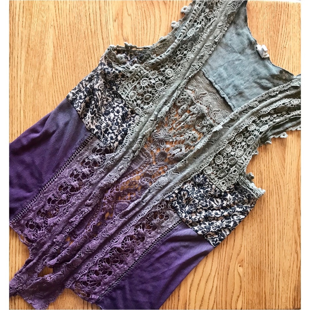 Purple/Olive Vintage Vest Shall