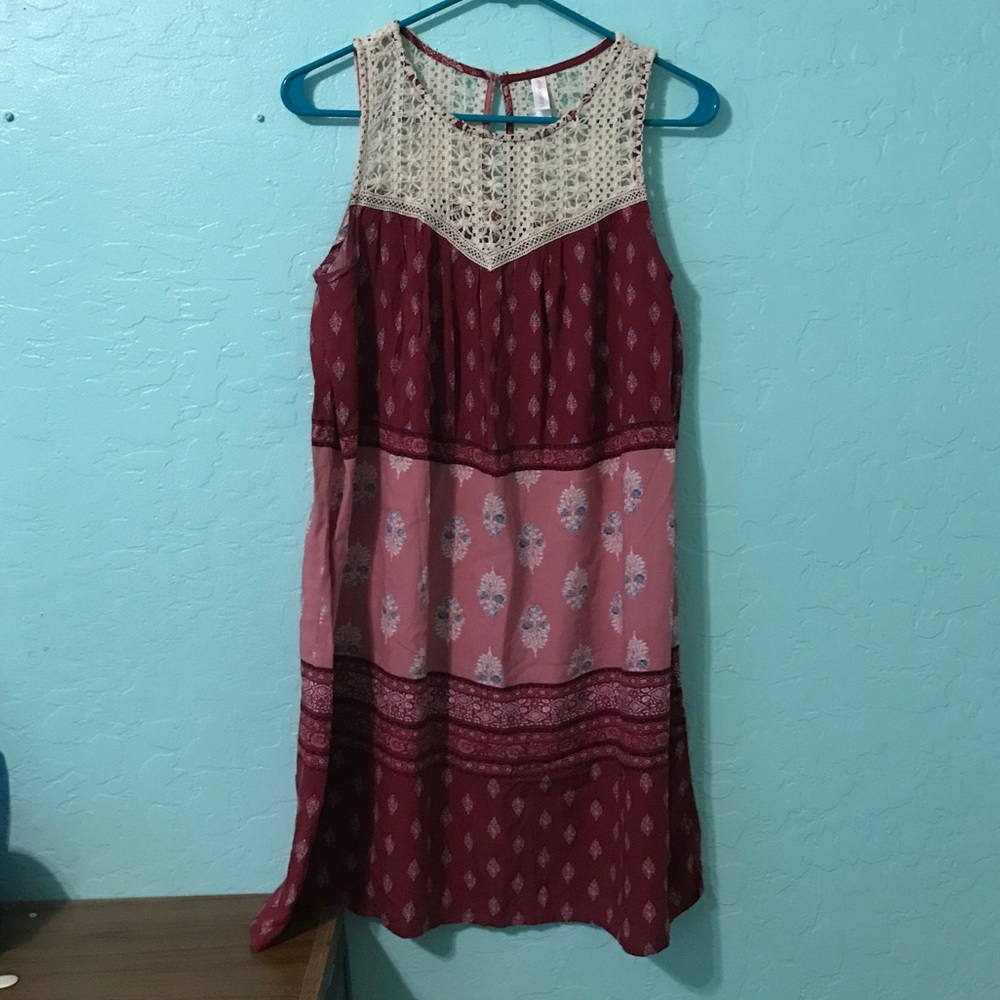 Peasant Patterned Dress
