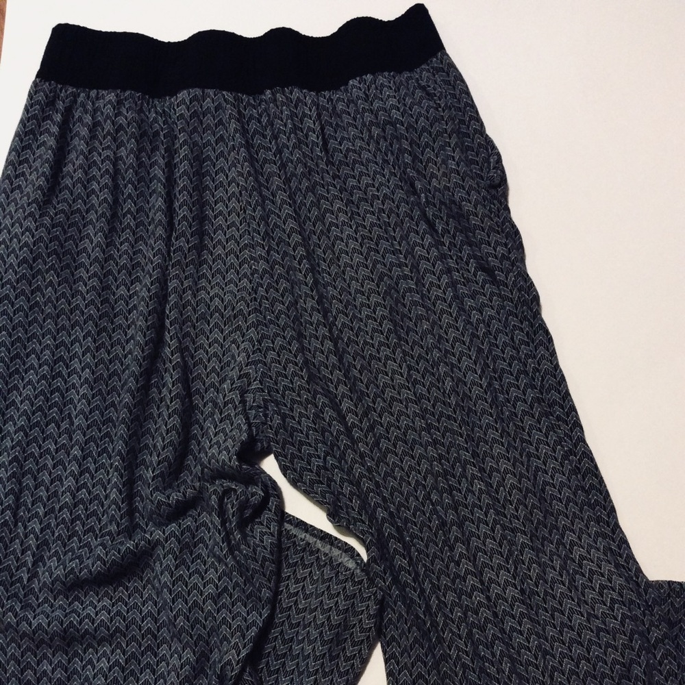 Loose, baggy, comfy, soft, pants.