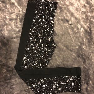 Victoria’s Secret PINK paint splattered leggings.
