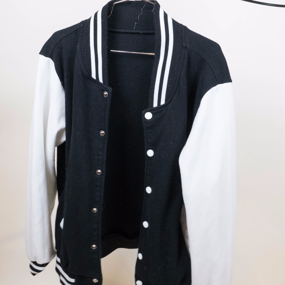 Black and White Varsity Jacket
