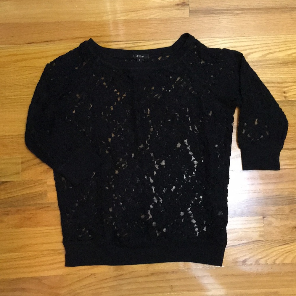 Sheer/see through lace sweater.