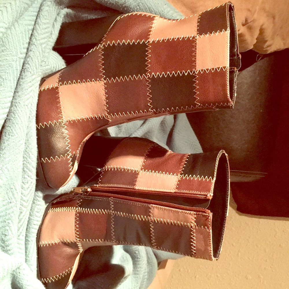 Patch Work Design Boots