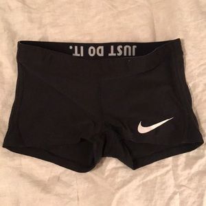 Nike dri fit spandex shorts