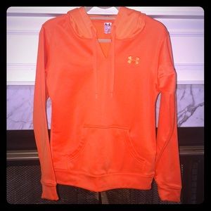 Two-tone Orange Under Armour hoodie size XS