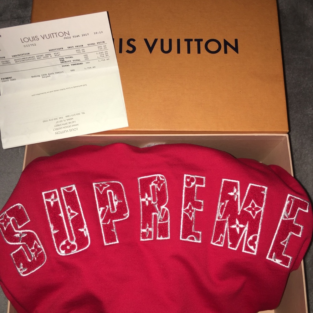 Supreme Louis Vuitton arc logo crewneck