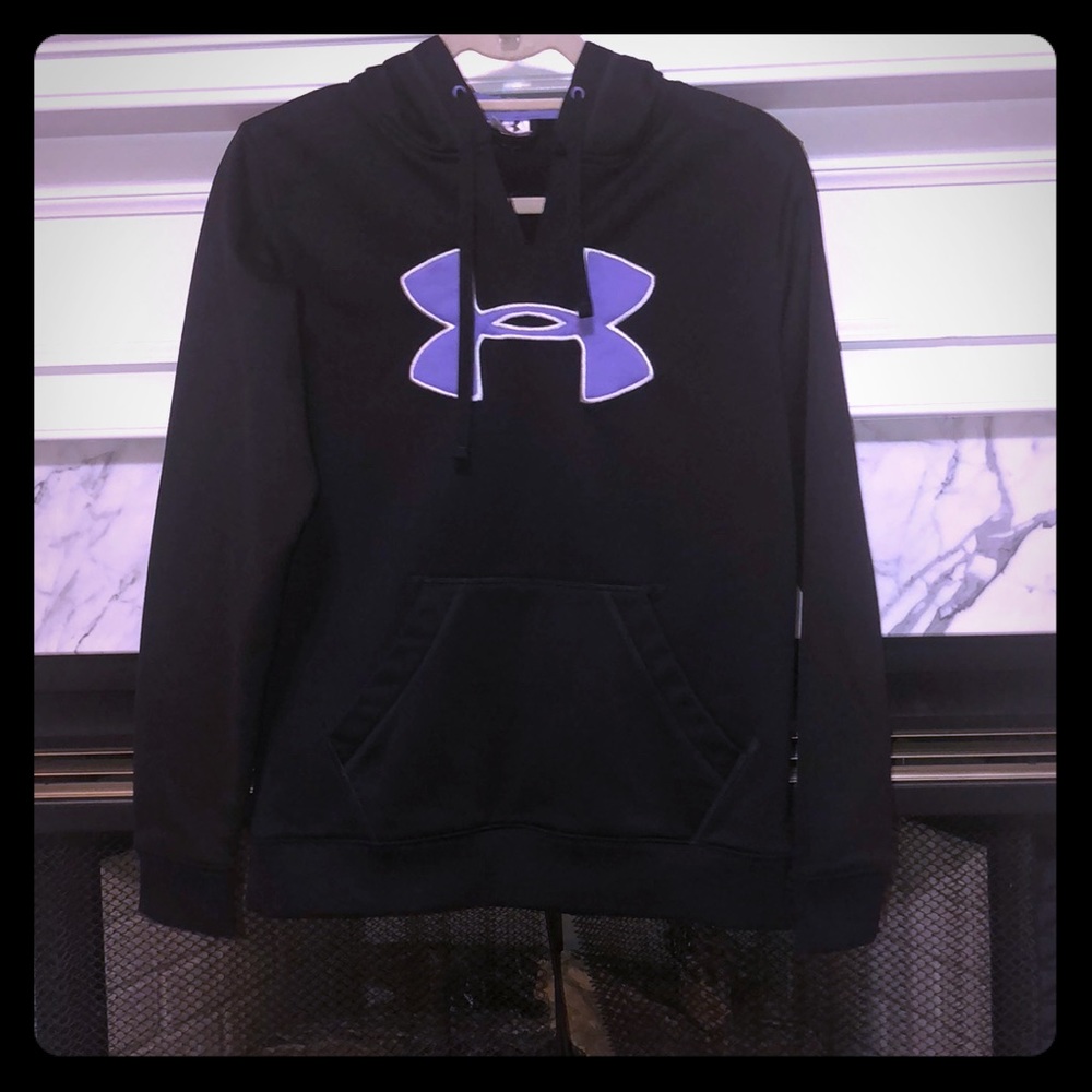 Black and purple Under Armour Hoodie size M
