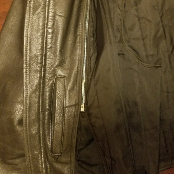 Park V Leather Motorcycle Jacket - Picture 3 of 4