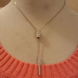 Rhinestone faux Gold Necklace