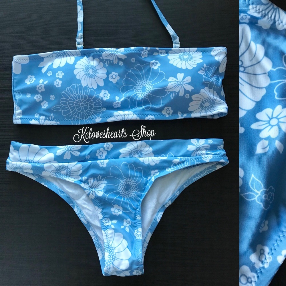 Floral Bandeau Bikini Set - Picture 3 of 3