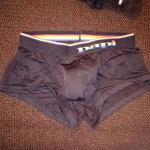 Mesh trunks rainbow waist