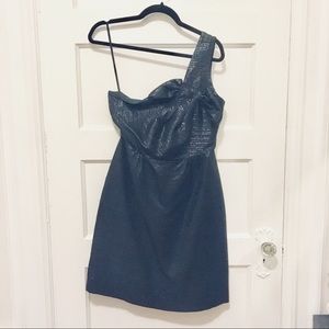 Kate Spade Erika Dress Metallic Black sz 4 BNWT