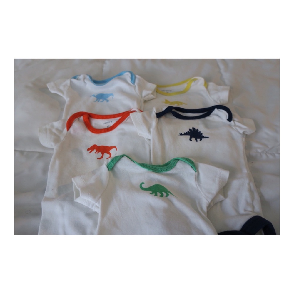 Carter’s Newborn Dino Onesie’s