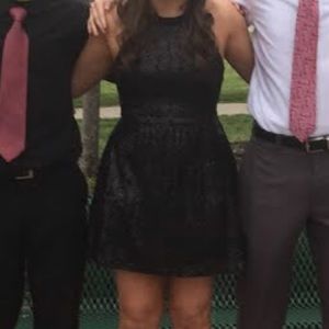 black sparkly homecoming dress