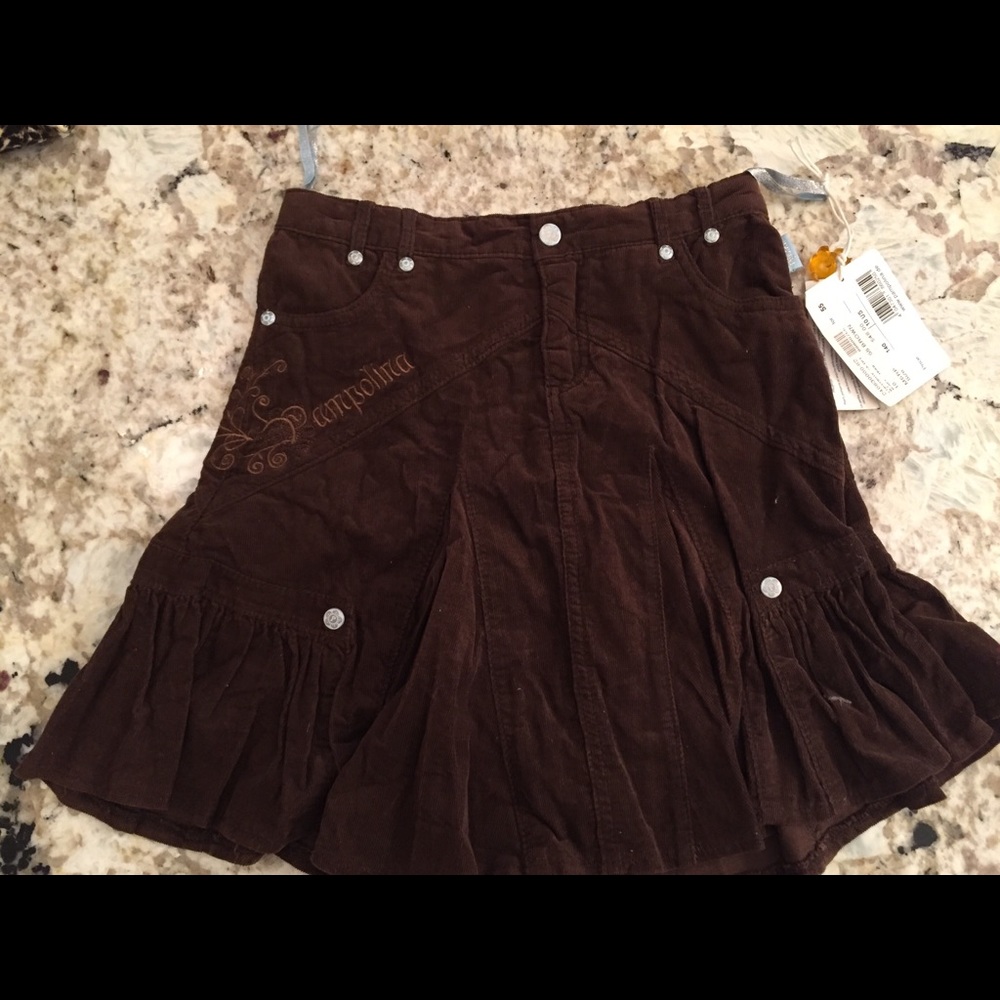 Pampolina corduroy skirt girls NWT sz 10