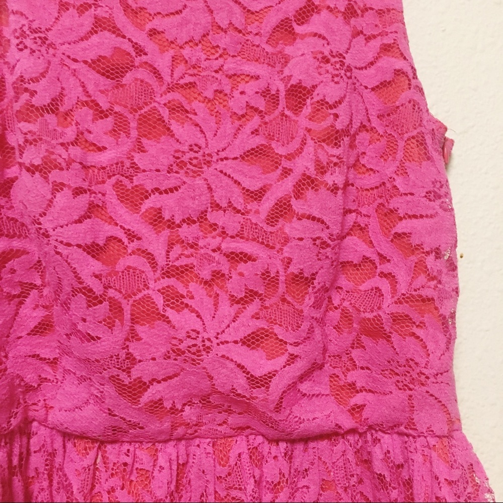 Anthropologie Lacy Pink Dress