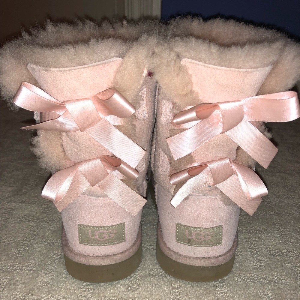 Light Pink Ugg Bailey Bow Boots