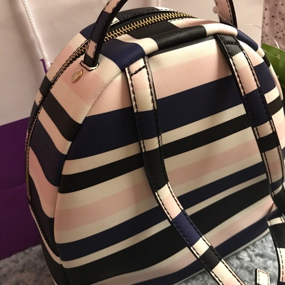 Kate spade striped leather backpack. main image 4