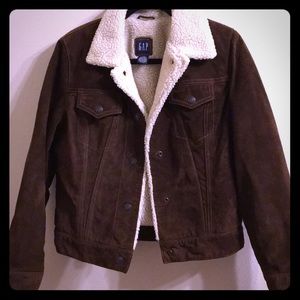 Gap Suede & shearling coat •Vintage•