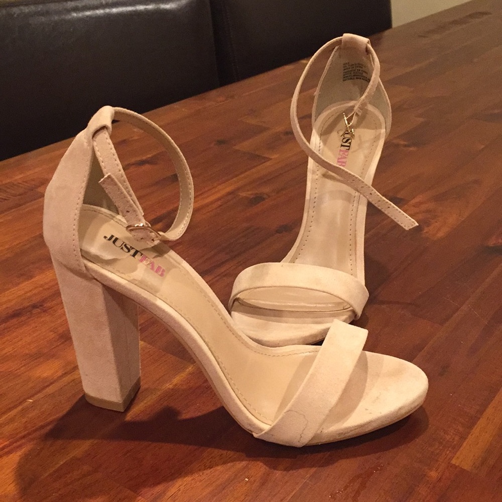 Nude pink heels
