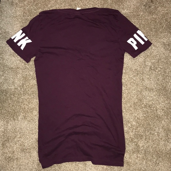 Victoria’s Secret Burgundy T-shirt - Picture 2 of 2