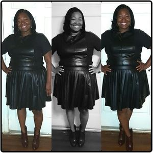 Faux leather outfit