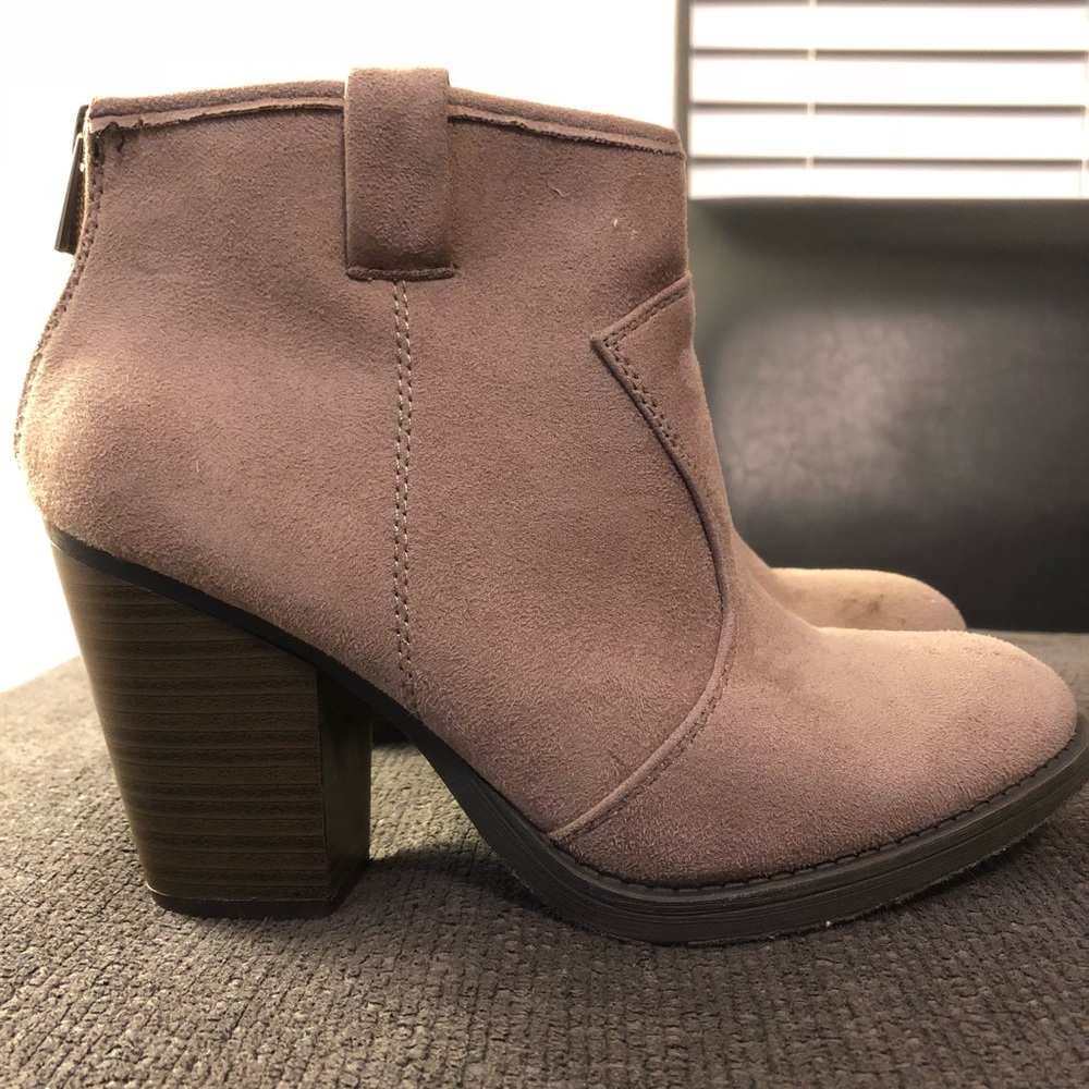 Taupe Color Ankle Booties
