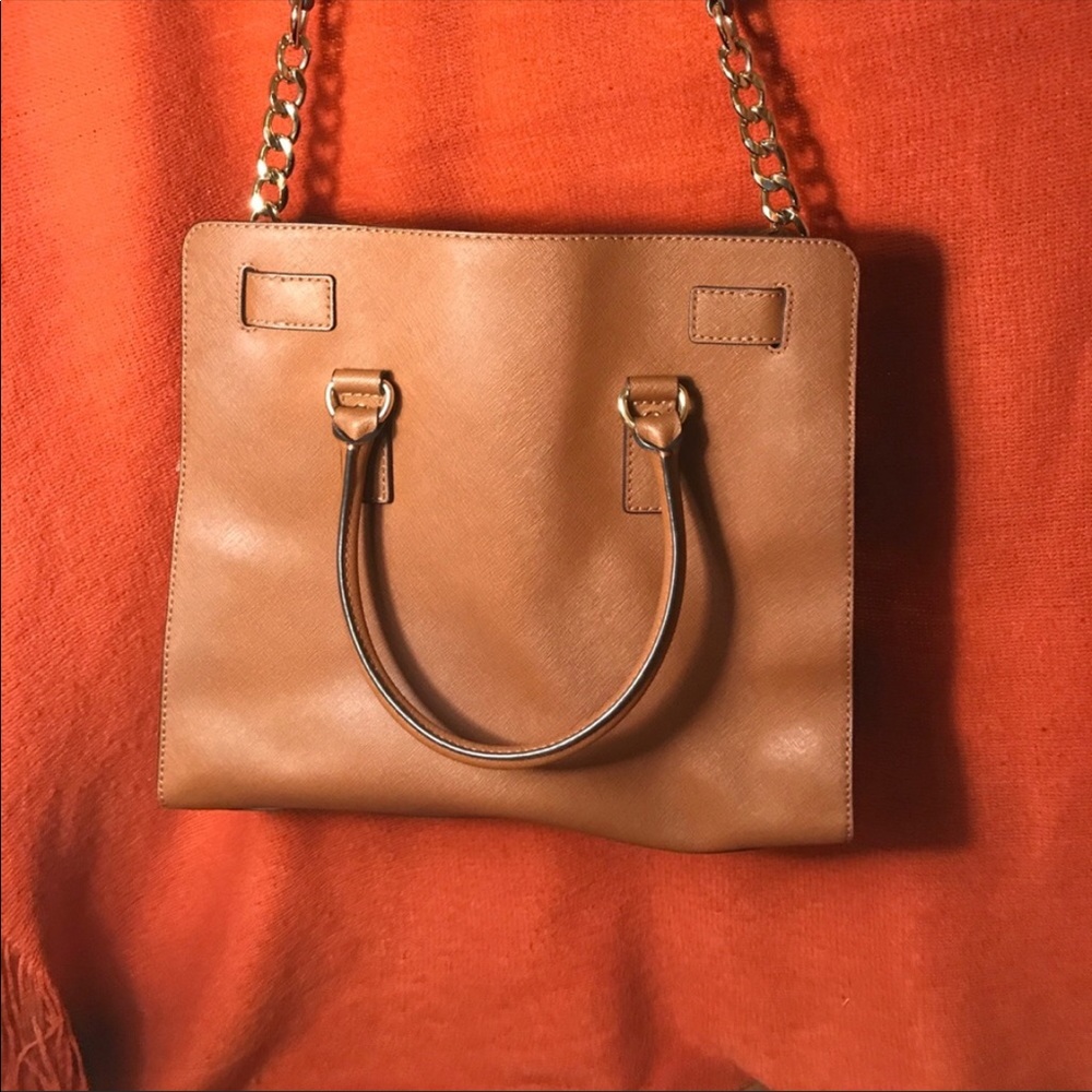 Michael Kors Brown Leather Hamilton Tote! - Picture 2 of 8