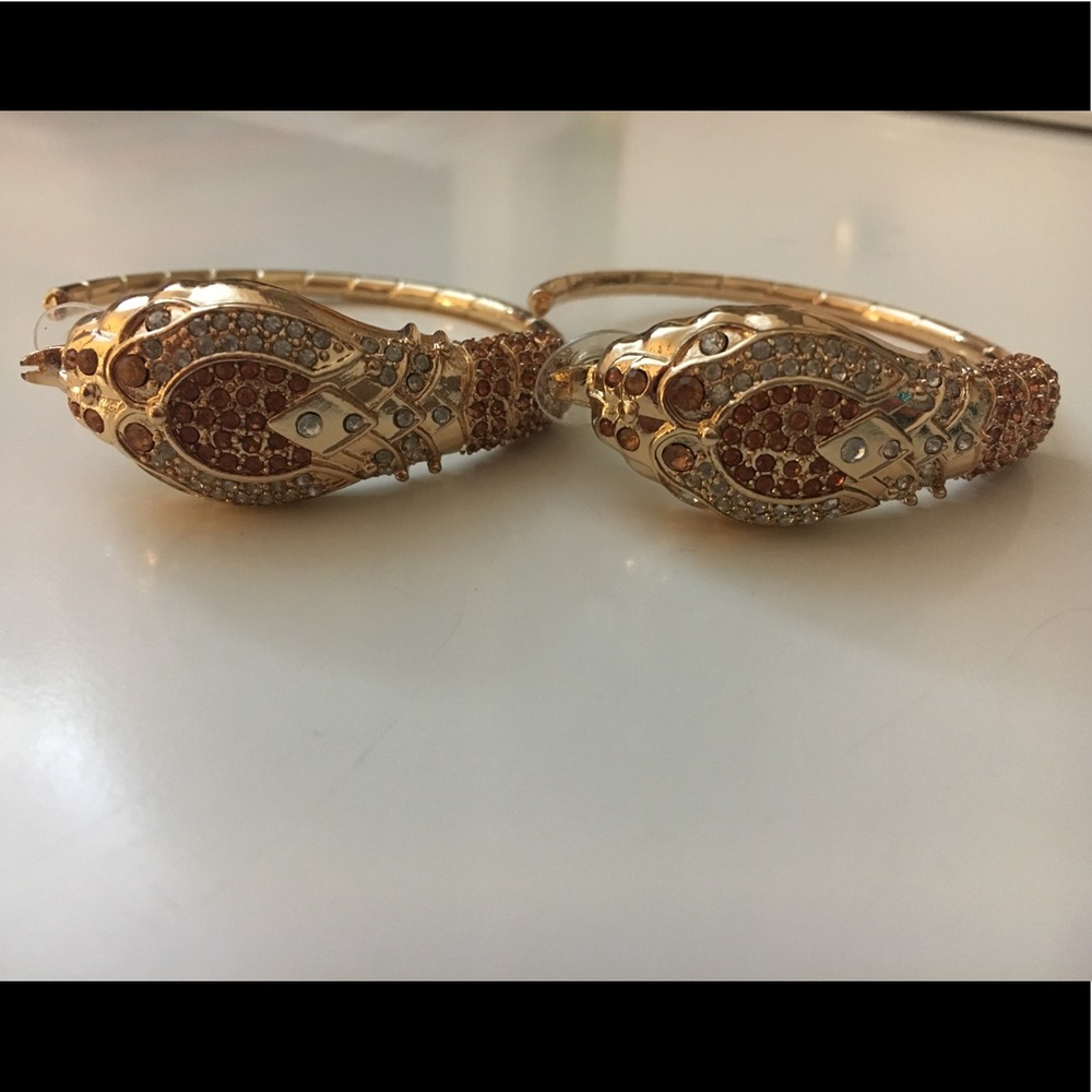 Anna Dello Russo for H&M Gold Dragon Hoop Earrings