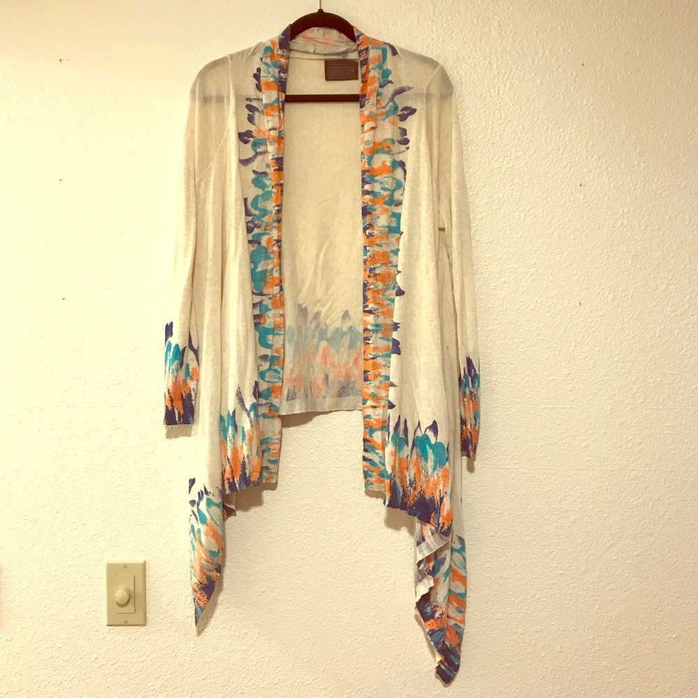 Anthropologie Boho chic shawl sweater
