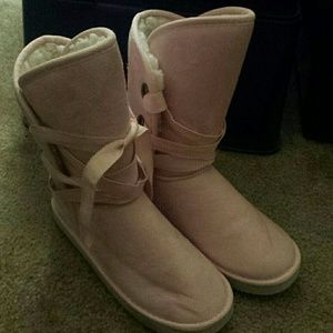 Pink boots