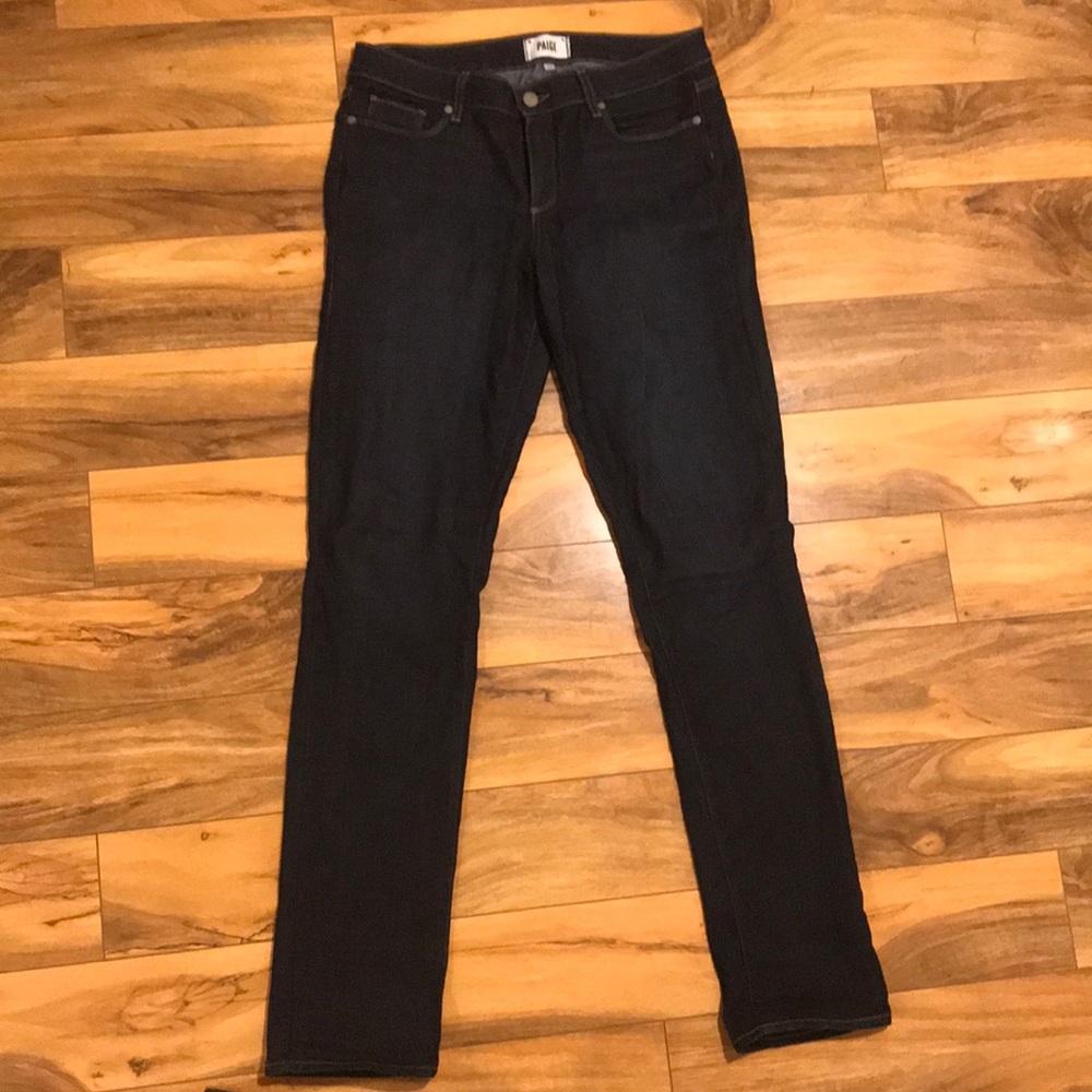 Paige denim straight cut stretch jeans