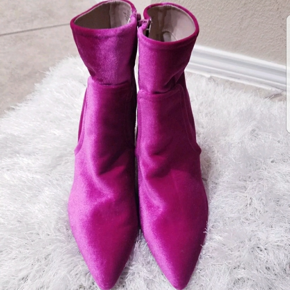 Betsey Johnson Kacey Women's Boot Magenta Glitter - Picture 3 of 6