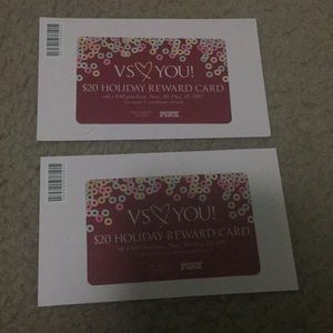 2 VS Holiday Reward Card
