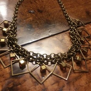 Copper styled necklace with Earrings