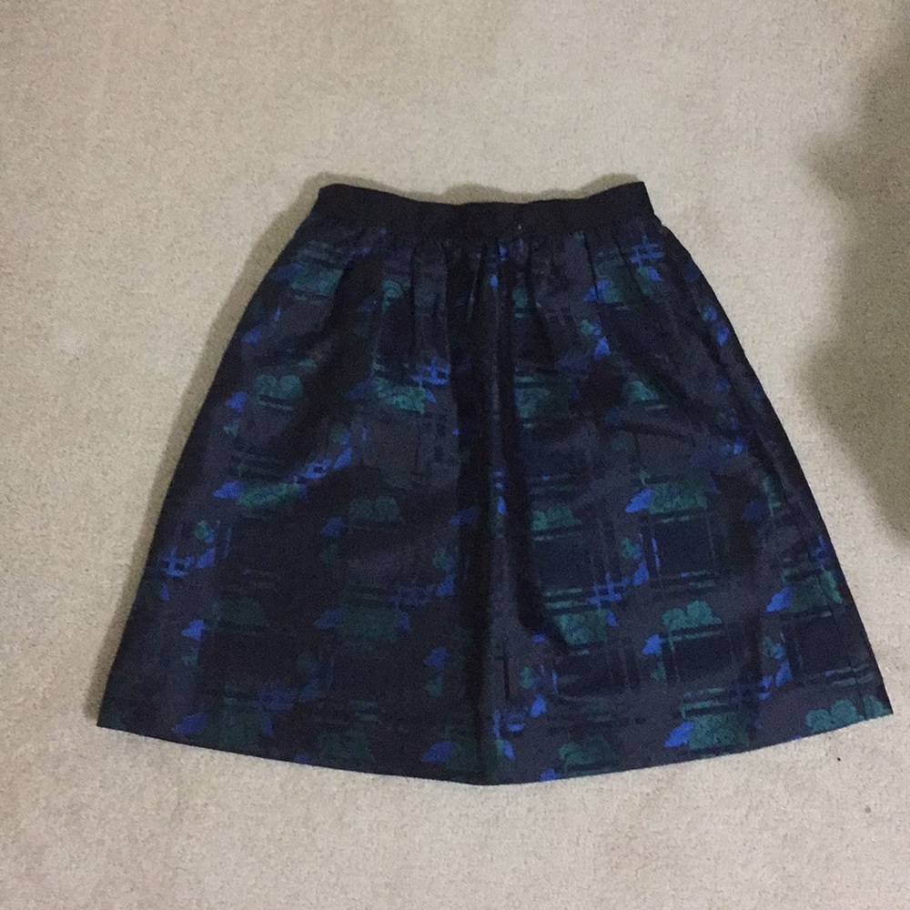 J Crew Plaid Jacquard Skirt